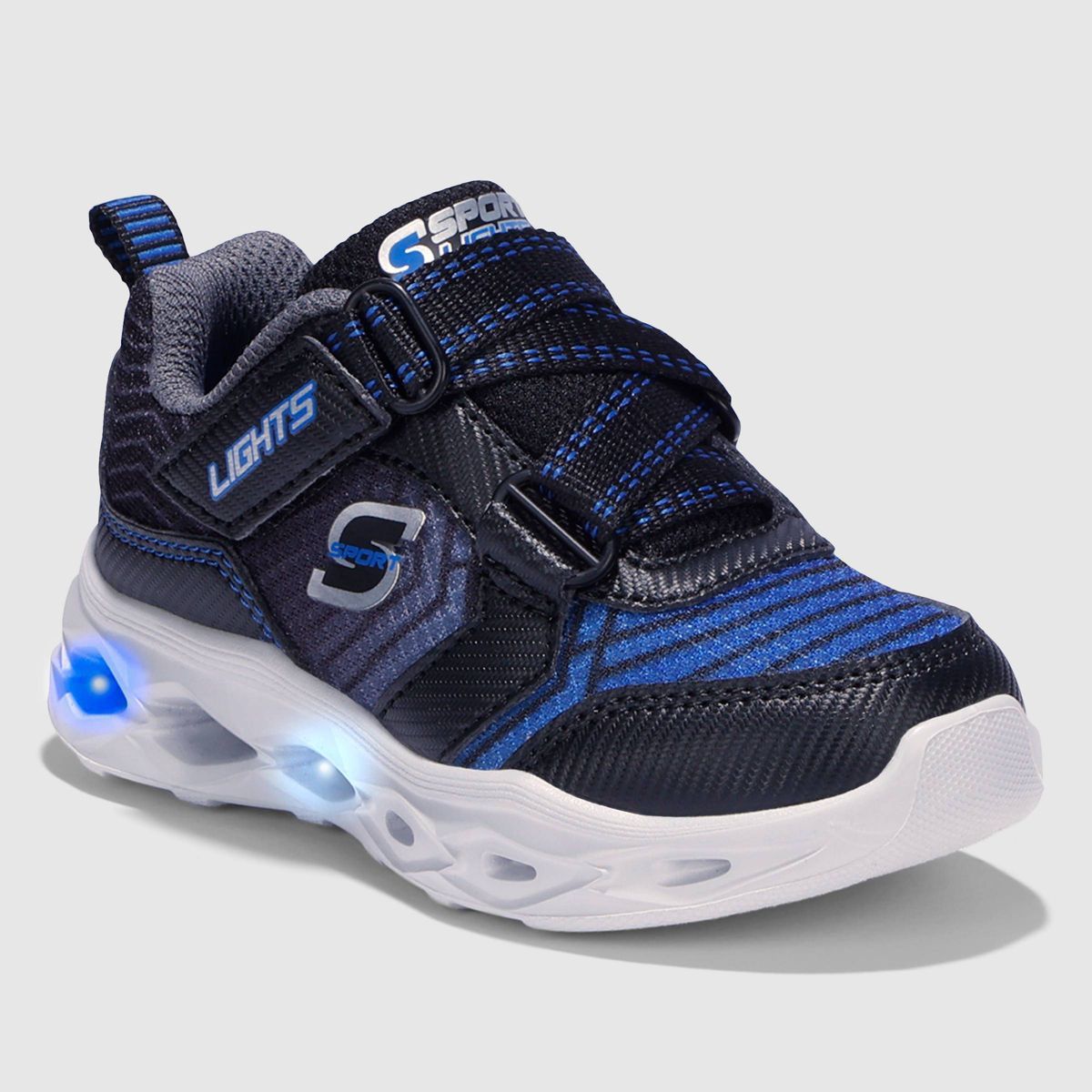 S Sport by Skechers Toddler Boys' Craig Light-Up Sneakers - Blue | Target