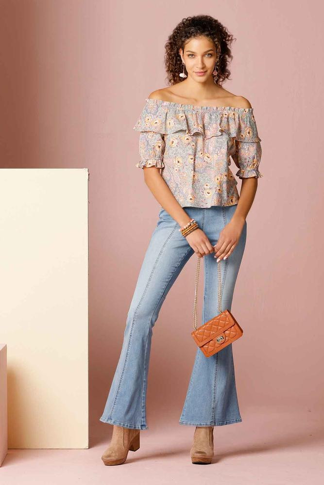 neon garden top | Versona