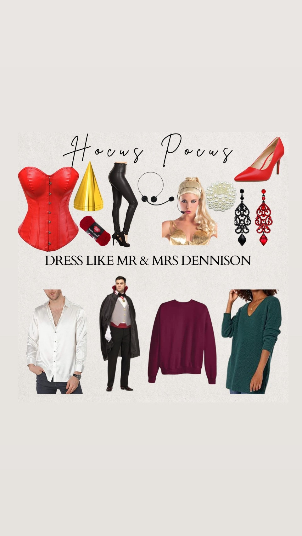 Dress like the Dennisons from Hocus Pocus.