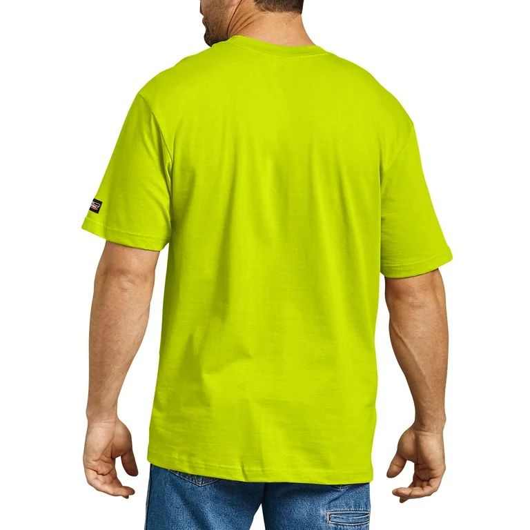 Genuine Dickies Mens and Big Mens Short Sleeve Enhanced Visibility Heavyweight T-Shirt, 2-Pack | Walmart (US)