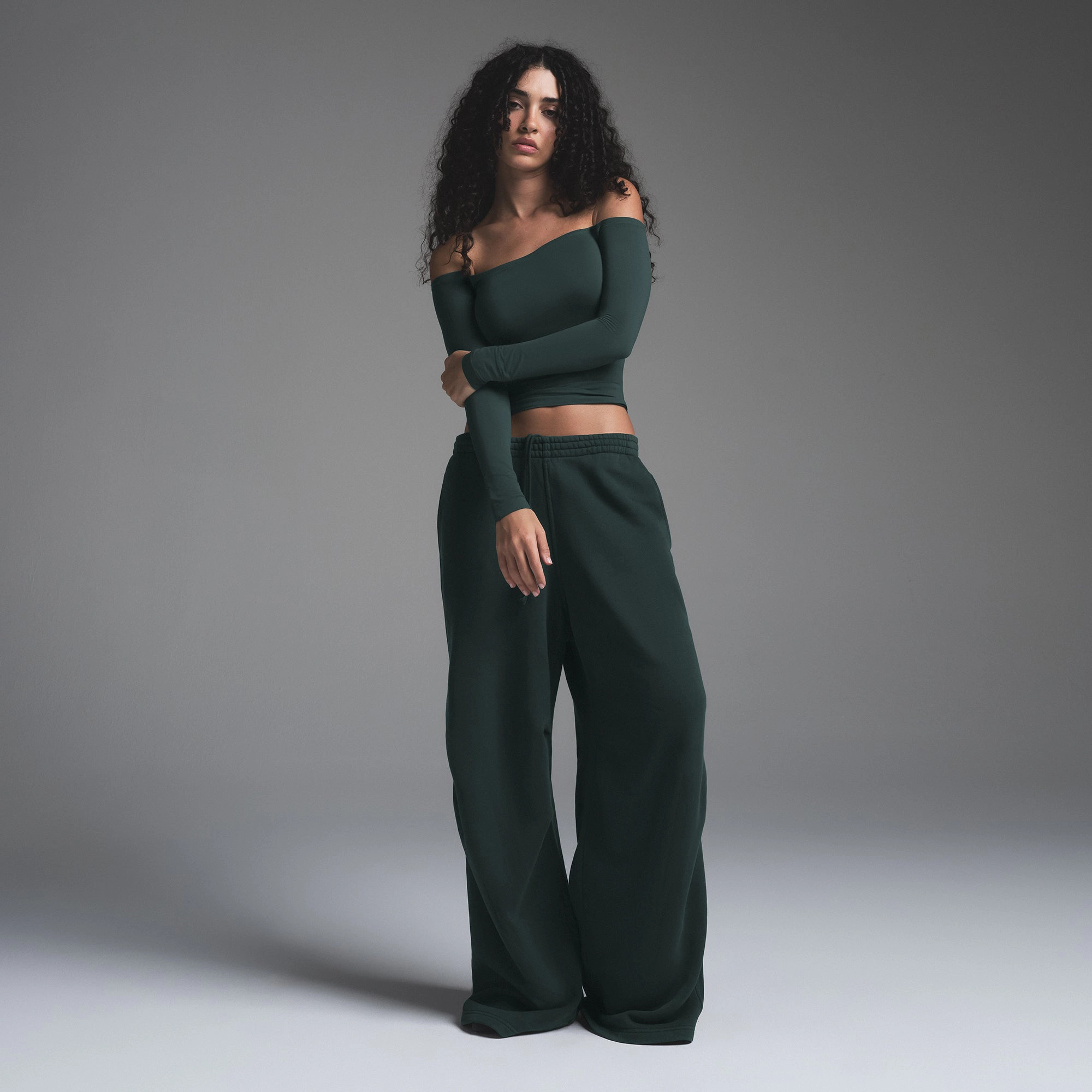 VINTAGE FLEECE STRAIGHT LEG PANT | CYPRESS | SKIMS (US)