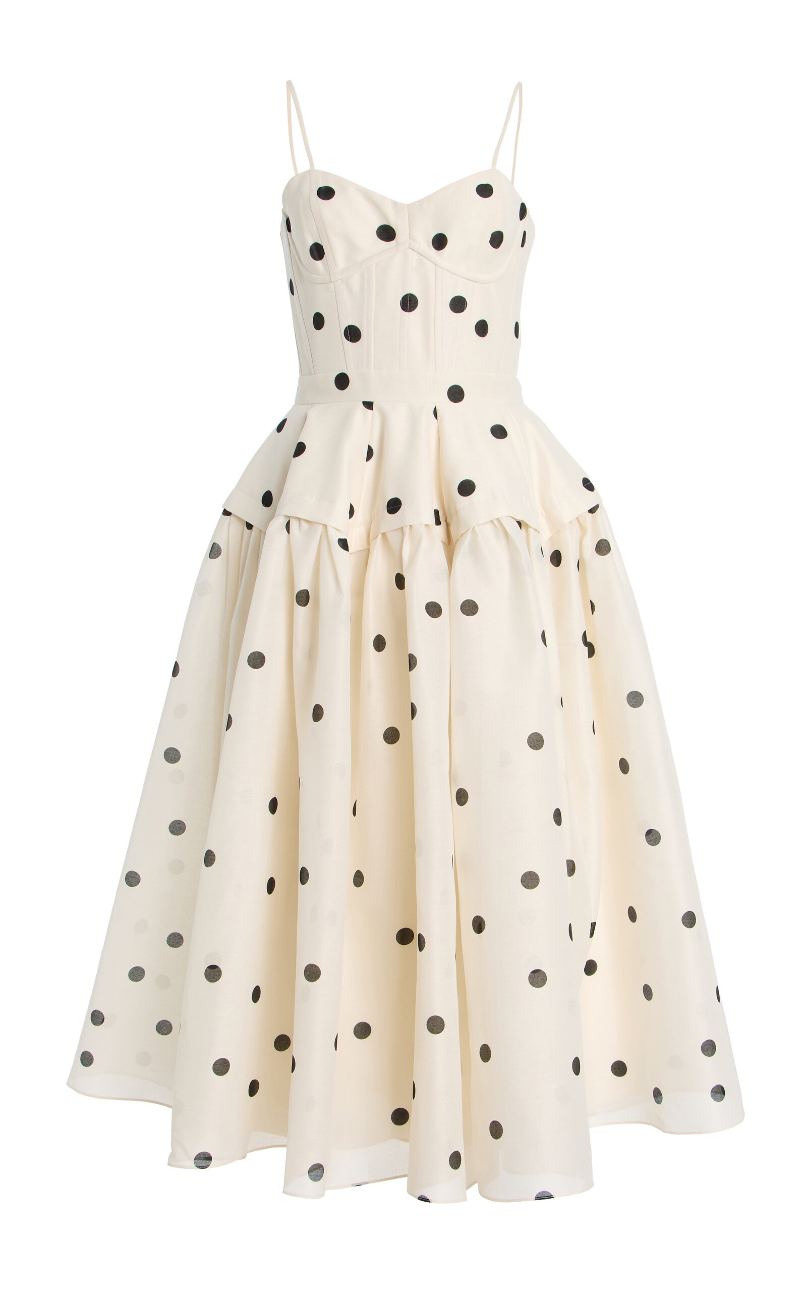 Parma Polka-Dot Crepe Midi Dress | Moda Operandi (Global)