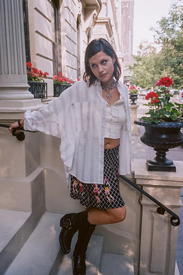 BDG Sky Slouchy Button-Down Shirt | Urban Outfitters (US and RoW)