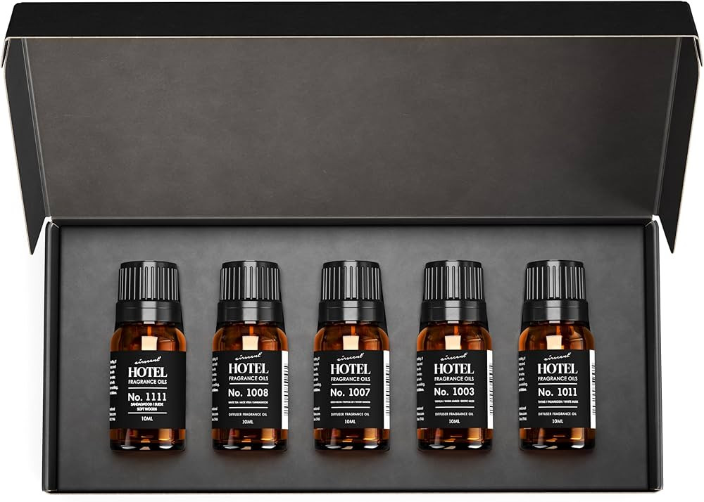 AirScent Hotel Diffuser Oil Gift Set - Inspired by The Most Popular 5-Star Hotel Scents - 10 mL, ... | Amazon (US)