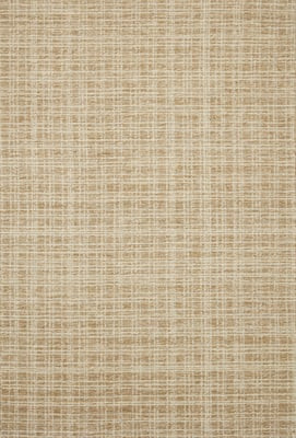 Polly POL-03 Straw/Ivory Wool/Jute Hand-Tufted Checkered Area Rug | Rugs Direct