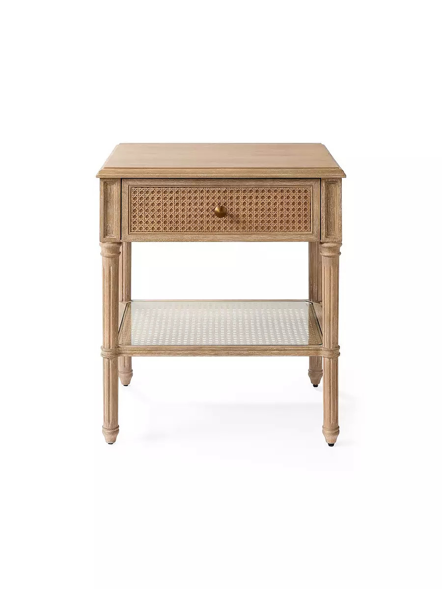 Harbour Cane 1-Drawer Nightstand | Serena and Lily