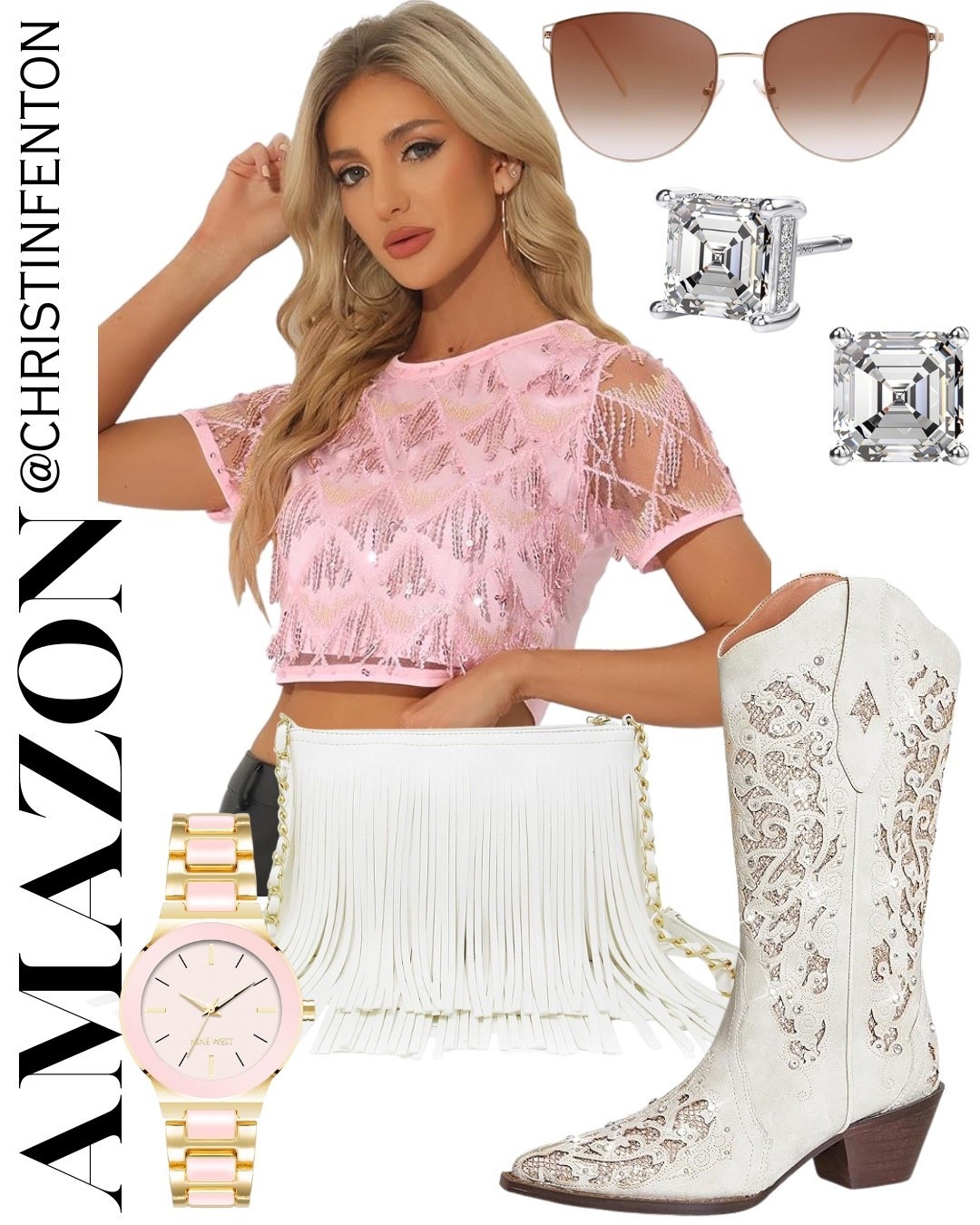 Amazon Favorite Fashion 🎀 summer dresses, summer shorts, crop tops, jean shorts, jewerly and handbags @shop.ltk #liketkit #founditonamazon 🥰 Thank you for shoe shopping with me! 🤍 XO Christin 

#LTKParties #LTKFindsUnder50 #LTKMidsize