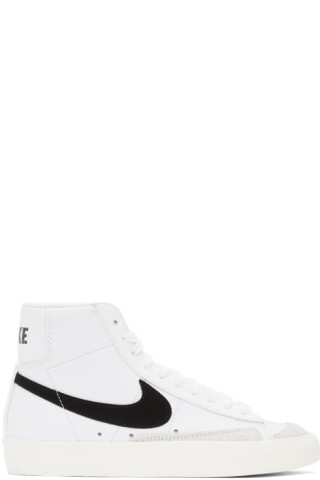 White & Black Blazer Mid '77 Vintage Sneakers | SSENSE