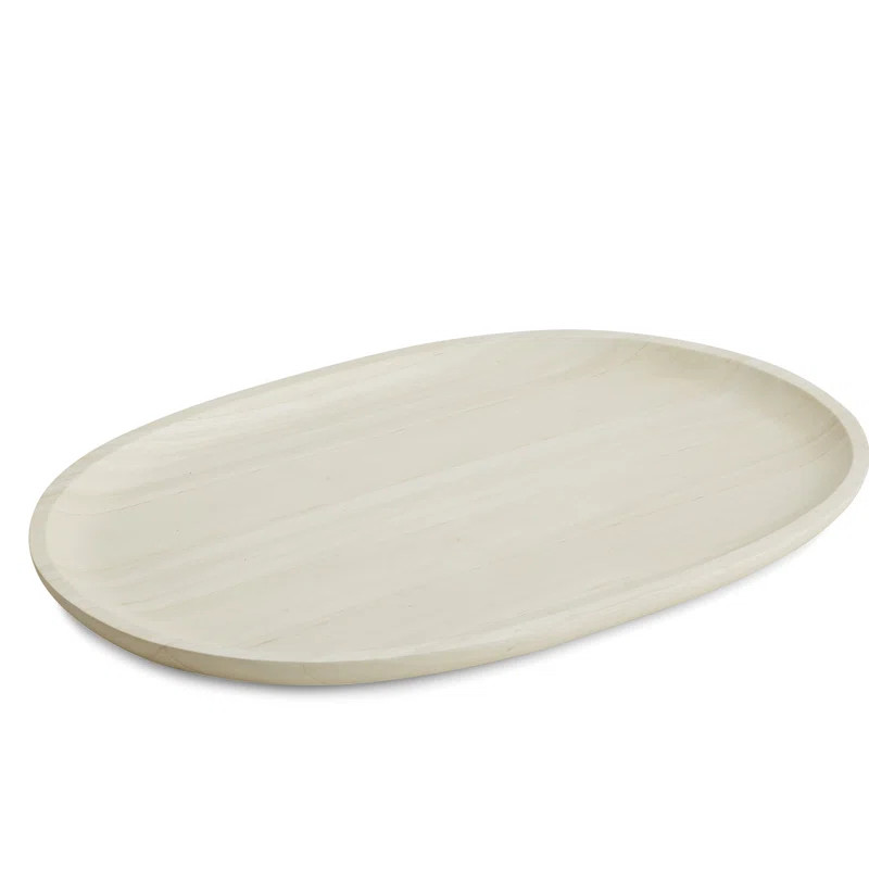 Highland Dunes Erin Oval Wood Tray | Wayfair North America