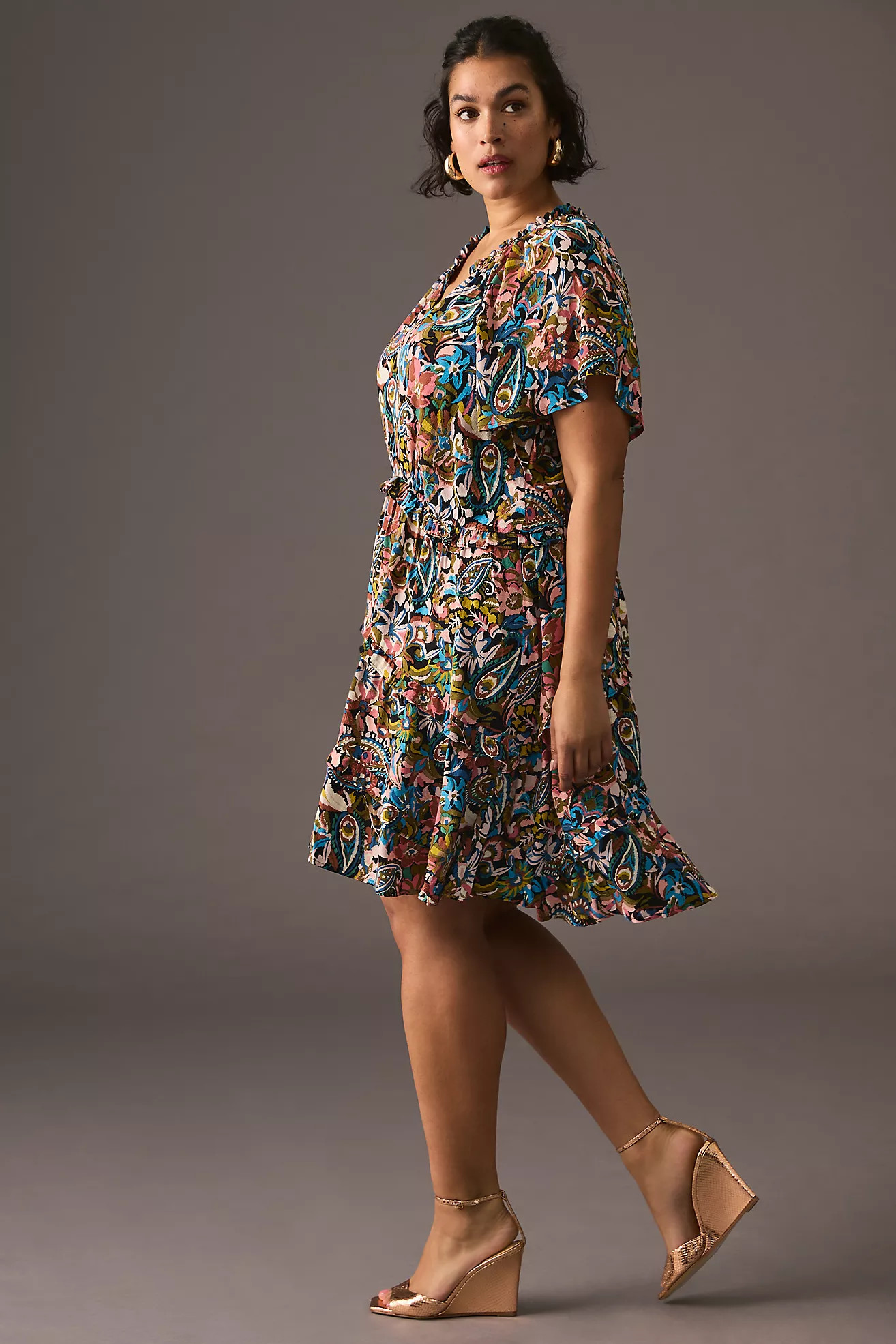 By Anthropologie Robin Tiered Mini Dress | Anthropologie (US)