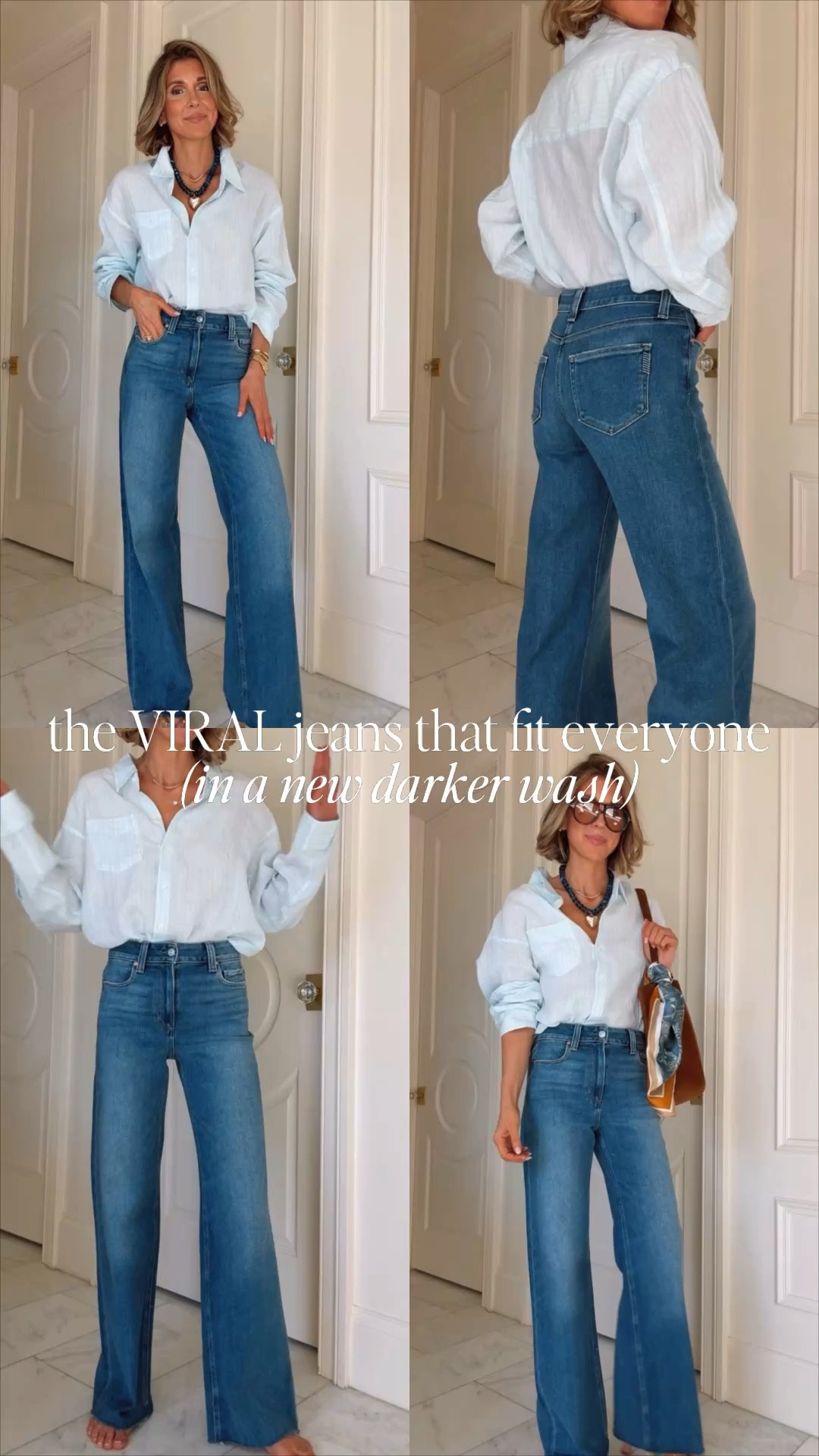 New darker wash in these jeans- super flattering and so comfortable! I'm 5'7 wearing my true size 25 which fit true to size. 