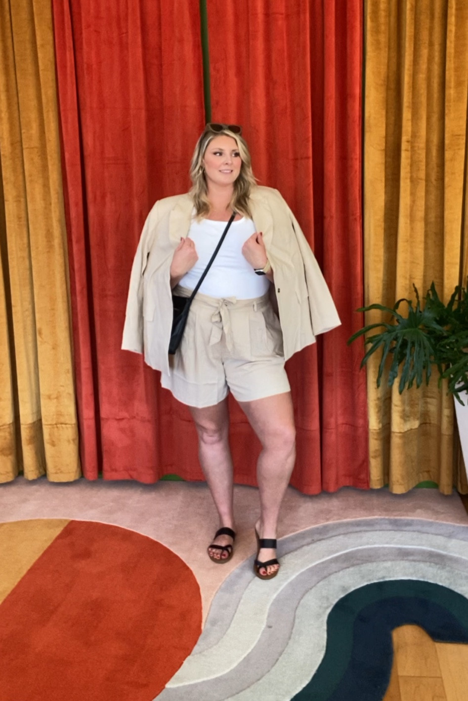 Looking for a neutral suit? Look no further! Loving this jacket/shorts combo! 

#plussizefashion #curvyfashion #plussizestyle #curvyclothing #curvystyle #tall #curvyoutfit #plussizeoutfit #outfitinspo

#LTKstyletip #LTKworkwear #LTKcurves