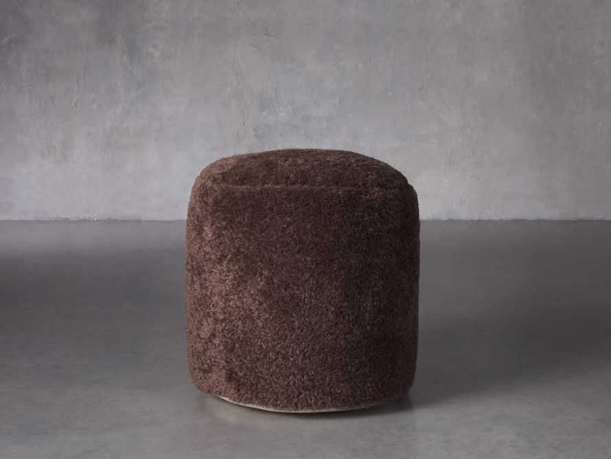 Faux Sheepskin Pouf | Arhaus