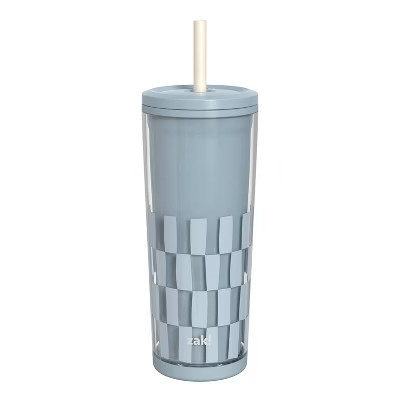 Zak Designs 25 fl oz SAN Straw Tumbler Lake Striped | Target