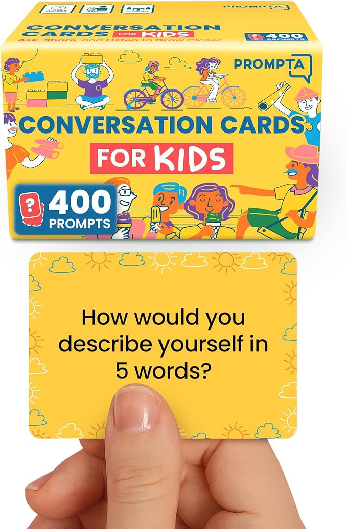 400 Conversation Cards for Kids – Engage Kids, Laugh, and Grow Closer During Family Dinner, Gam... | Amazon (US)