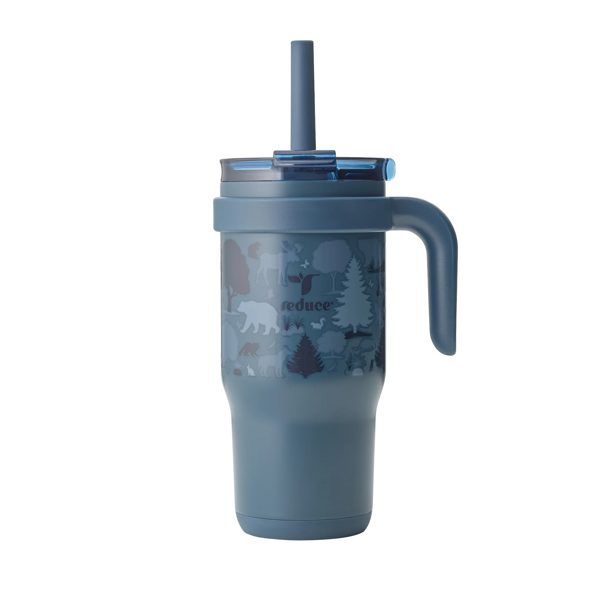 Reduce Coldee Kids Tumbler with Spill-Proof Straw & Handle. Insulated Stainless Steel 18 oz, Deer... | Walmart (US)