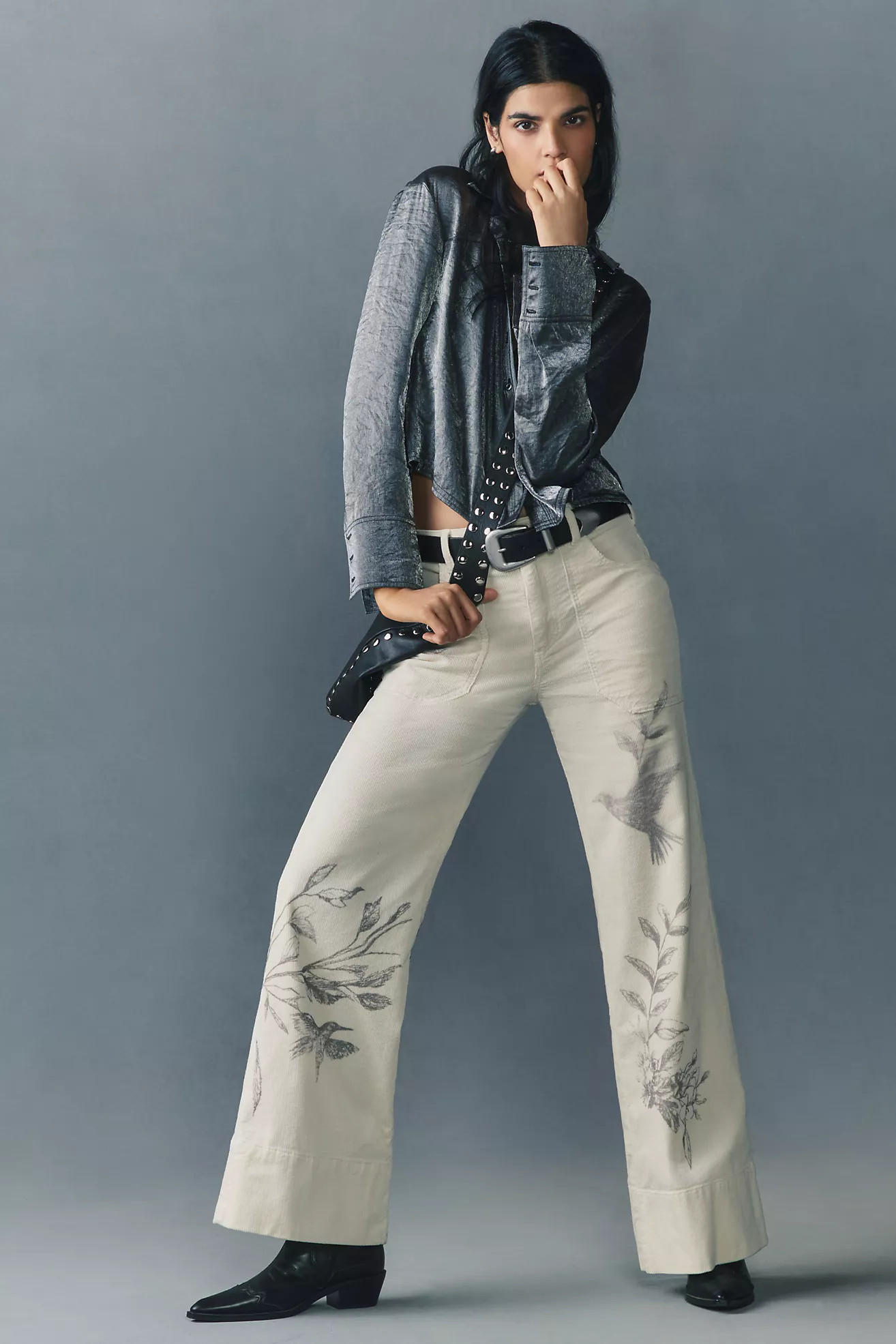 The Rylan Relaxed High-Rise Flare Pants by Pilcro | Anthropologie (US)