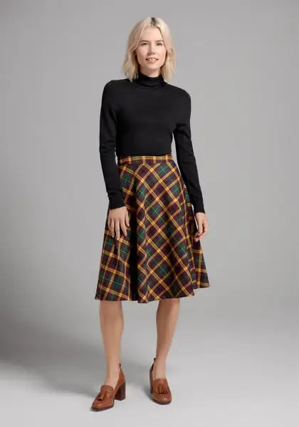 Just This Sway A-Line Skirt: Fall Edition | ModCloth