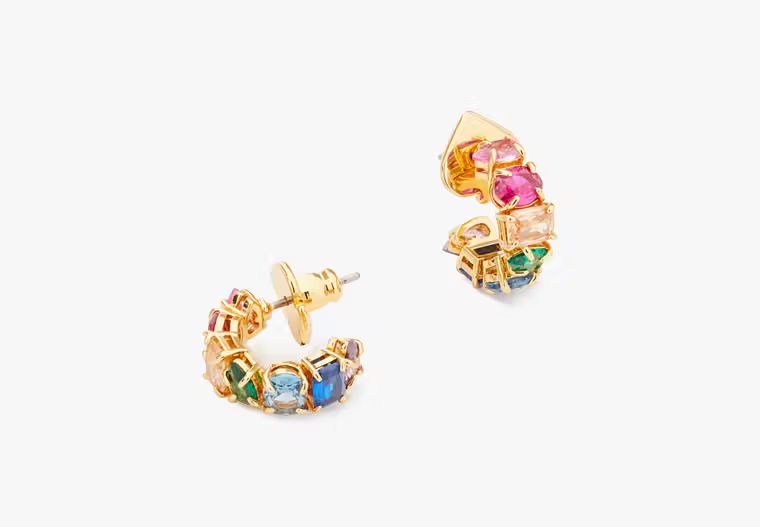 Candy Shop Small Stone Hoops | Kate Spade (US)