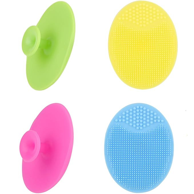 Amazon.com: Face Scrubber,Soft Silicone Facial Cleansing Brush Pad Exfoliator Scrub Scrubby for M... | Amazon (US)