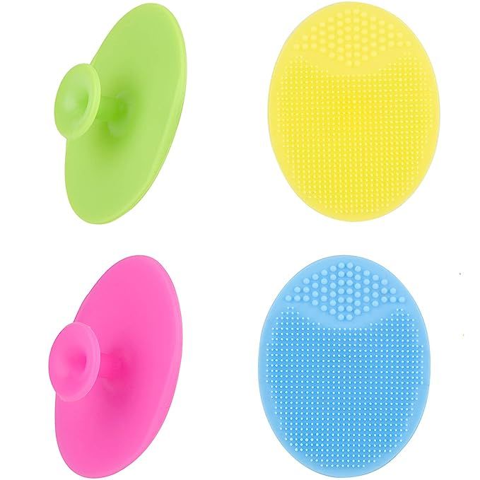 Amazon.com: Face Scrubber,Soft Silicone Facial Cleansing Brush Pad Exfoliator Scrub Scrubby for M... | Amazon (US)