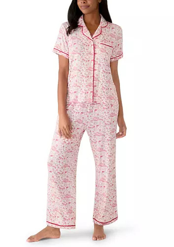 Chalotte Short Sleeve Shirt and Pants Pajama Set | Belk