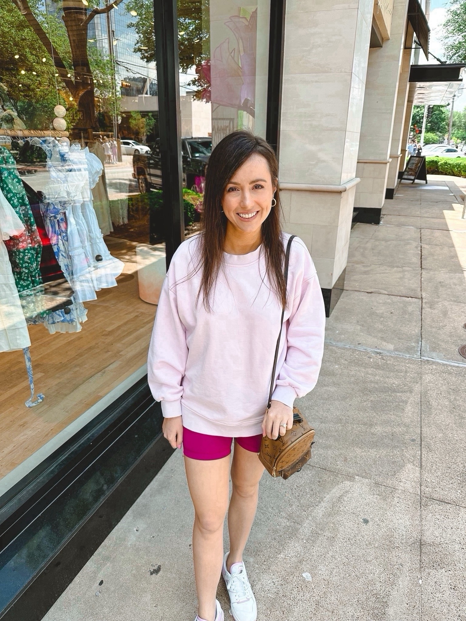 Lululemon perfectly oversized crew in strawberry milkshake (size 6) with wunder train shorts in magenta purple (size 4) 
 


#LTKFindsUnder100 #LTKStyleTip #LTKSeasonal