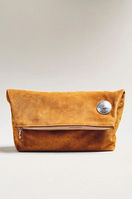 Streets Ahead Suede Clutch | Anthropologie (US)