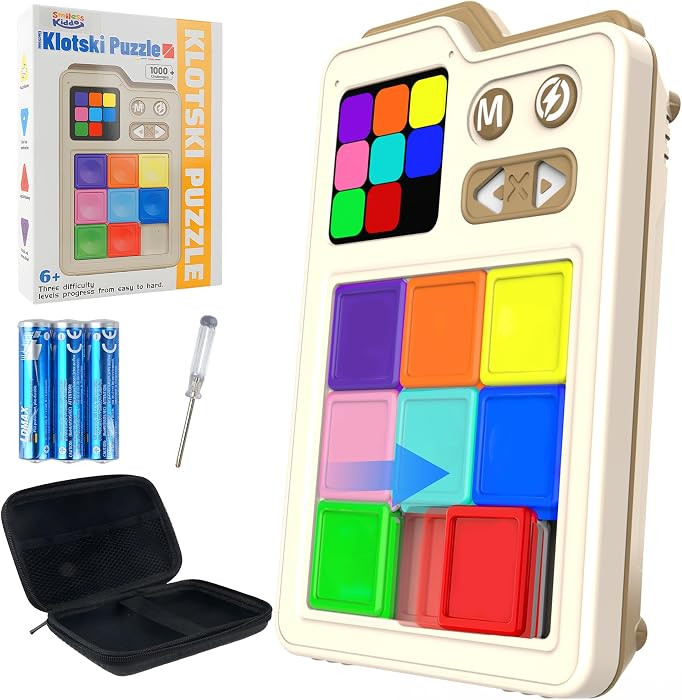 SMILESSKIDDO Super Slide Puzzle Games, Original 1000+ Challenges & 3 Modes, Brain Teaser Puzzle, ... | Amazon (US)