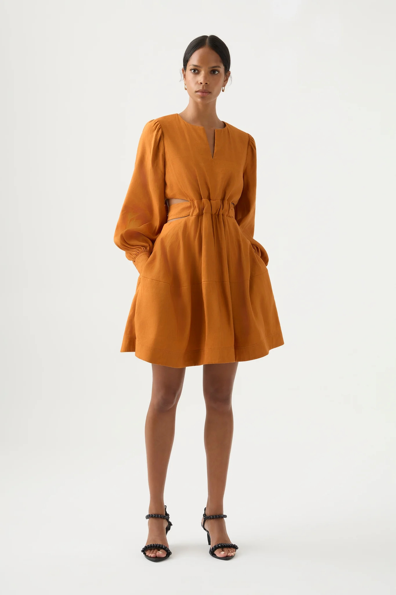 Spectral V-Neck Mini Dress | aje. (US, UK, Europe, ROW)