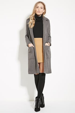 Ribbed Knit Overcoat | Forever 21 (US)