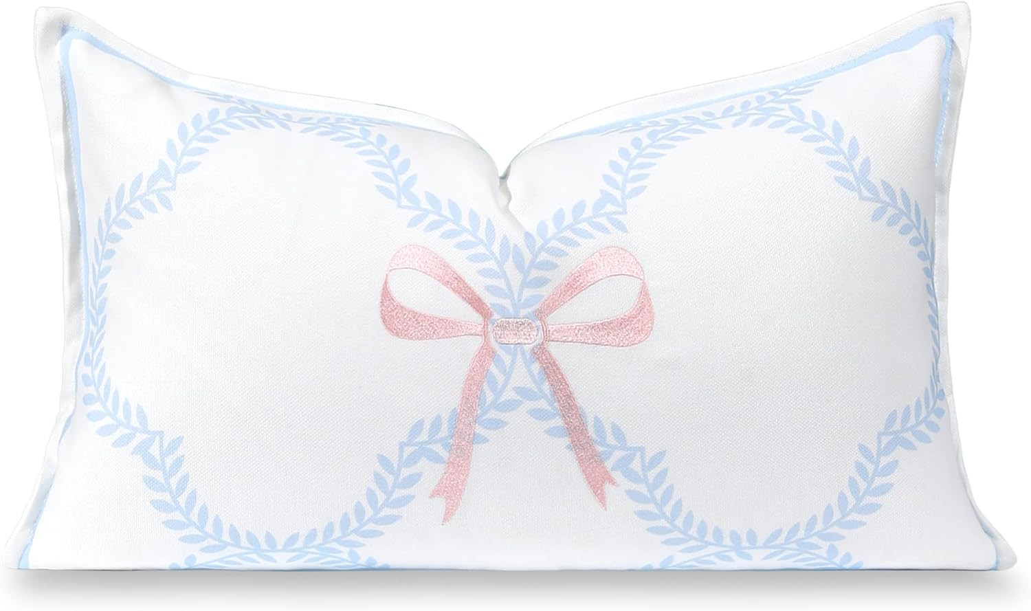 Hofdeco Premium Coastal Grandmillennial Patio Indoor Outdoor Lumbar Pillow Cover Only, 12"x20" Wa... | Amazon (US)