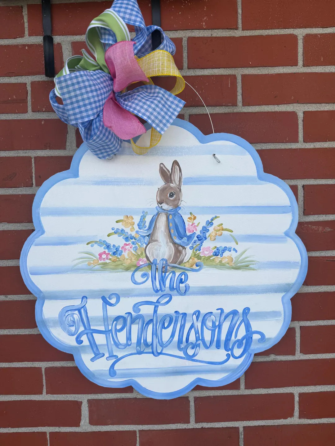 Scallop Bunny Easter Hanger | Etsy (US)