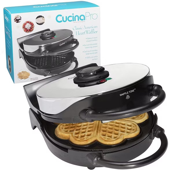 CucinaPro Electric Non-stick Heart Waffle Maker | Target