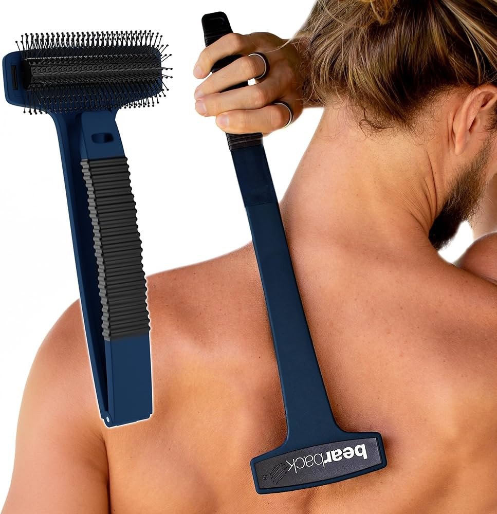 Bearback Back Scratcher for Men & Women – Long Reach Folding Handle, Skin-Safe Bristles – Extendable, Portable, Easy to Clean – Designed by a USA Small Business | Amazon (US)