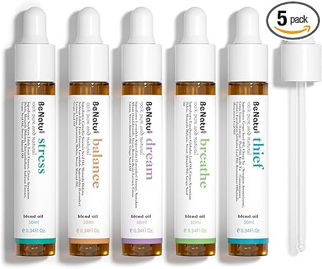 Essential Oils Blend Set, Relaxation Fragrance Gift for Women and Men, Natural Aromatherapy Kit f... | Amazon (US)