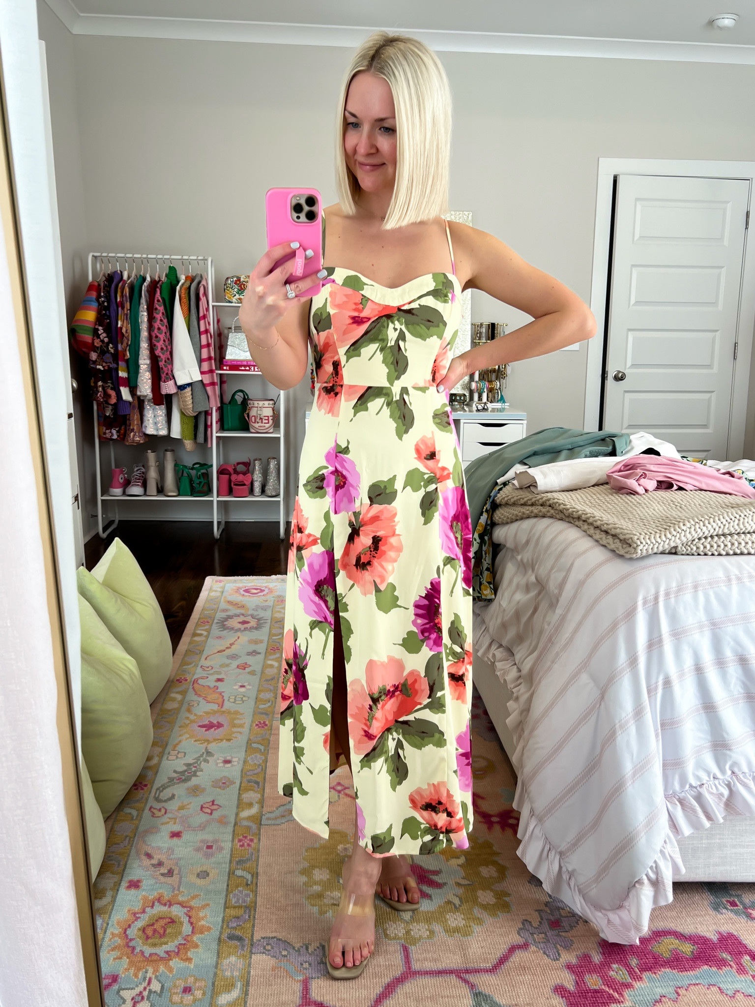 15% off + extra 15% off with code AFCHAMP
size: XS petite
spring wedding guest dress / floral midi dress / spring floral dress / pastel midi dress / camille midi dress 

#LTKSpringSale #LTKsalealert #LTKparties