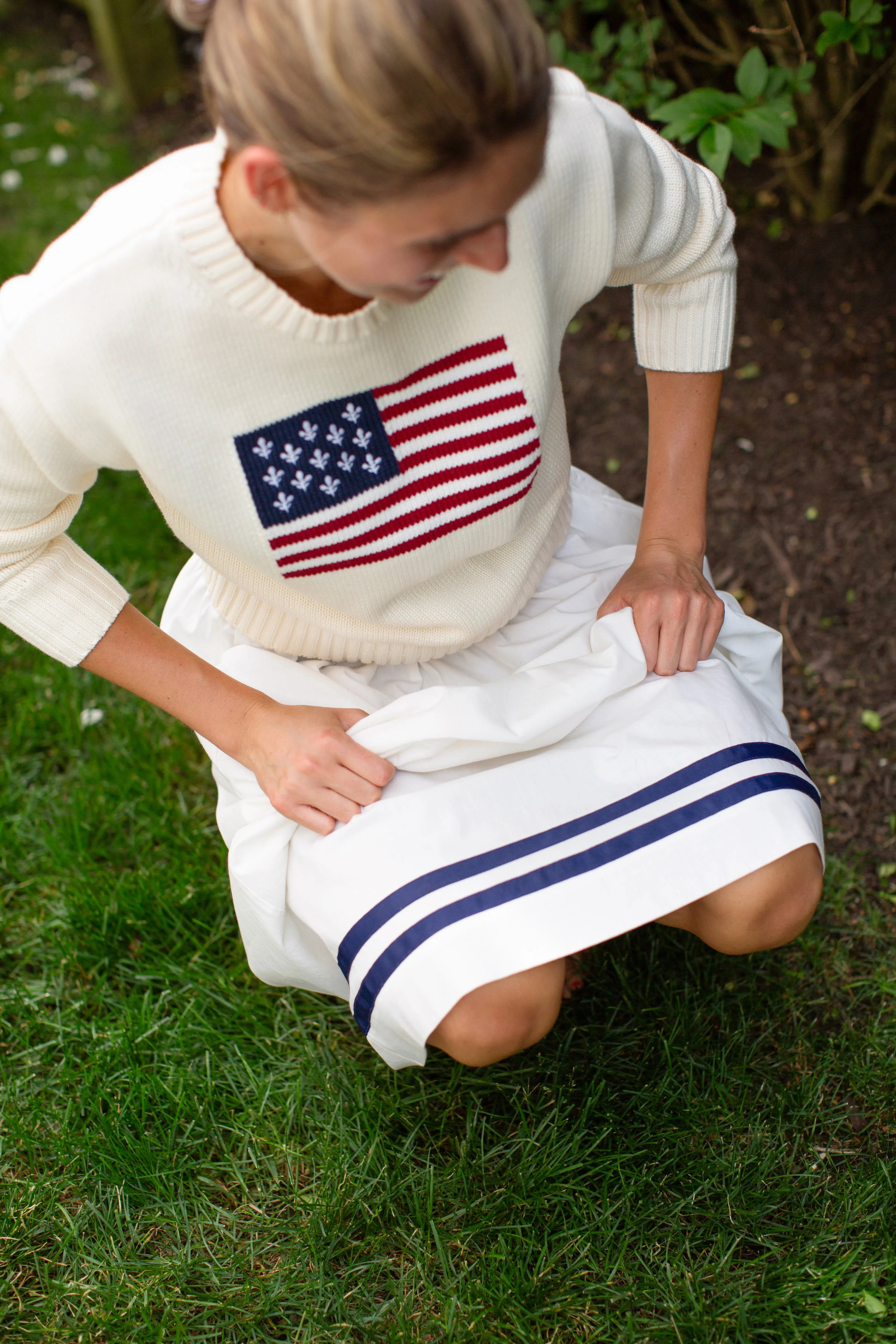 Marea Flag Sweater - Ivory | Marea