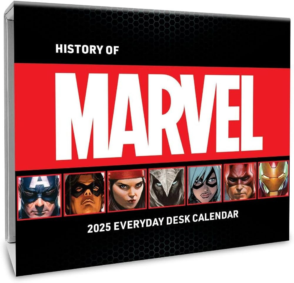 2025 Calendar Marvel Page to View Block Desk Calendar Official Product | Amazon (UK)