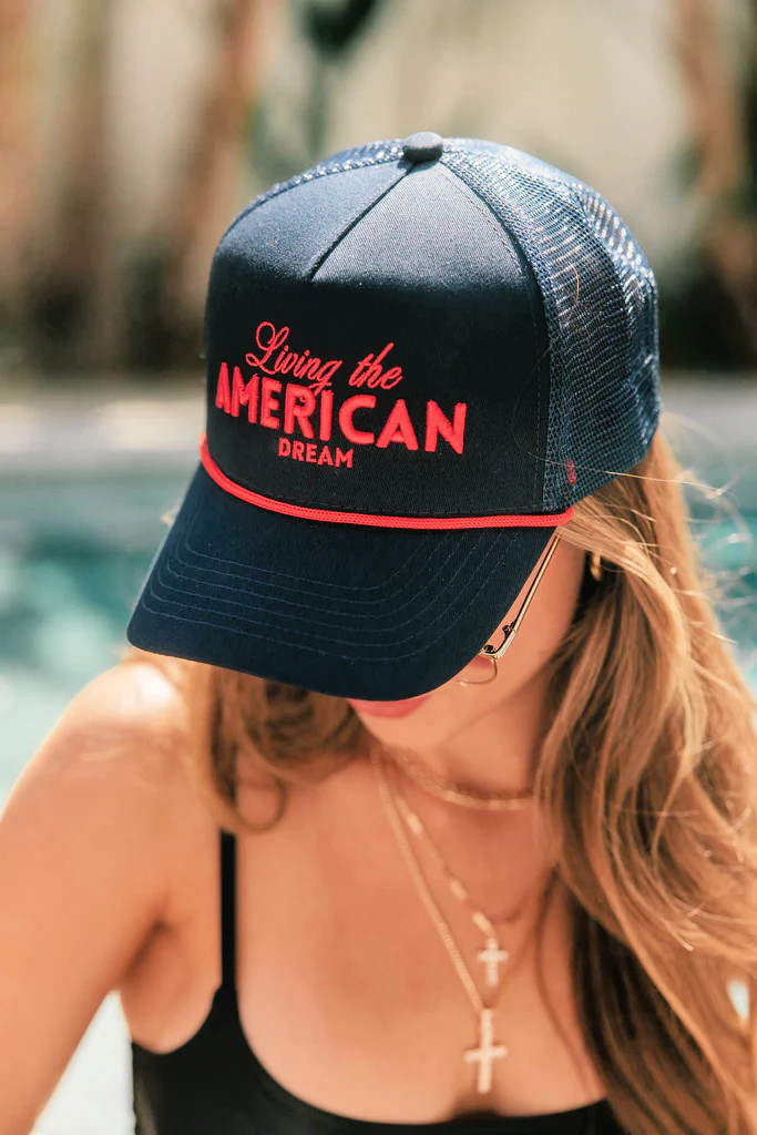 NEW!! American Dream Trucker Hat | Glitzy Bella