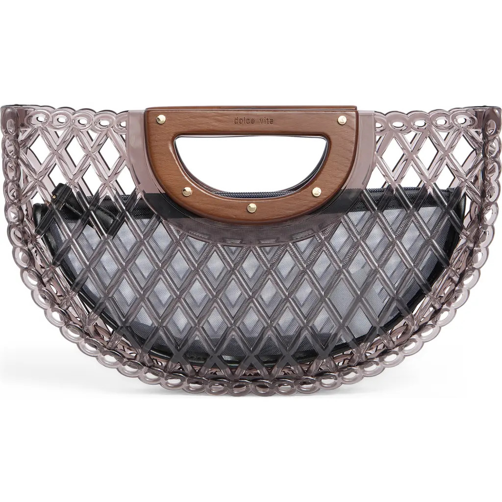 Dolce Vita Solandra Jelly Clutch in Smoke at Nordstrom | Nordstrom