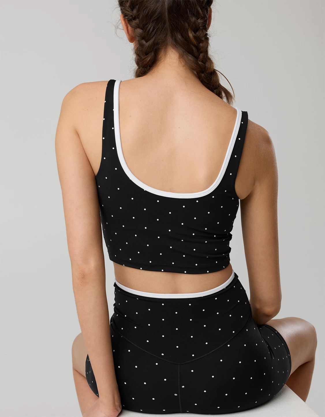 OFFLINE By Aerie Real Me Tipped Low Key Longline Sports Bra | American Eagle Outfitters (US & CA)