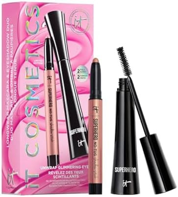 IT Cosmetics Unwrap Glimmering Eyes Mascara & Eyeshadow Stick Makeup Set , 2-Pc Holiday Giftset f... | Amazon (US)