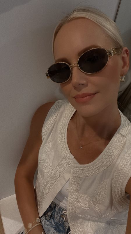 Celine oval metal sunglasses 

#LTKstyletip