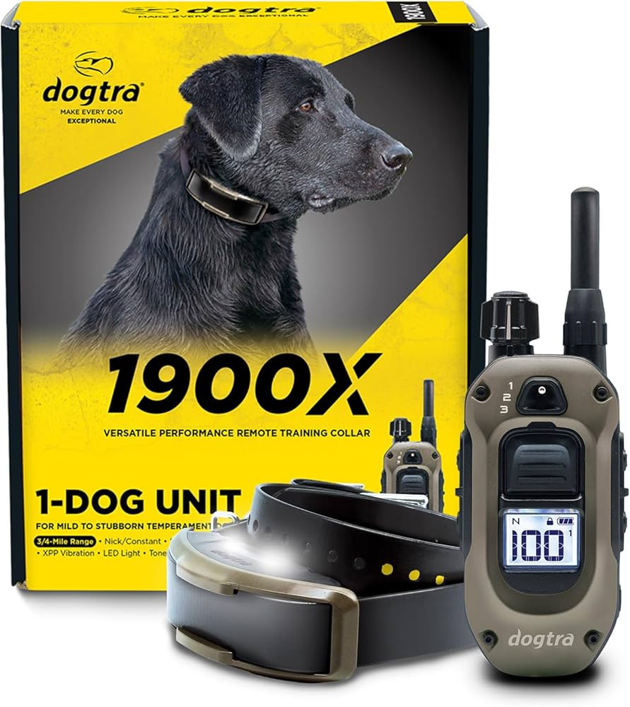 Dogtra 1900X E-Collar with Remote [New Edition] 35 lbs+, 3/4 Mile Range, LED Light, 100 Levels of... | Amazon (US)