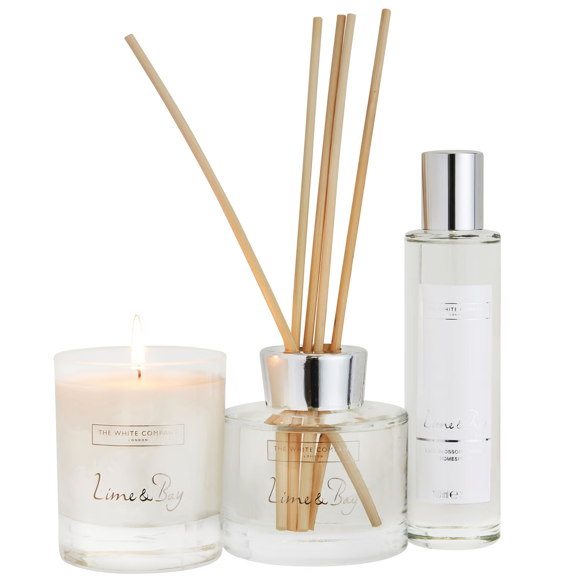 The White Company Lime & Bay Large Home Scenting Set | Look Fantastic (UK)