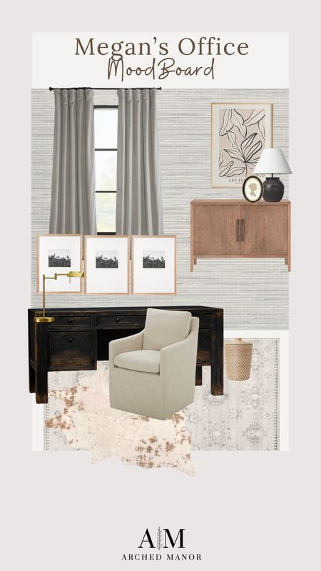 My home office mood board! Cannot wait to get to work on this project! 

#LTKsalealert #LTKhome #LTKstyletip