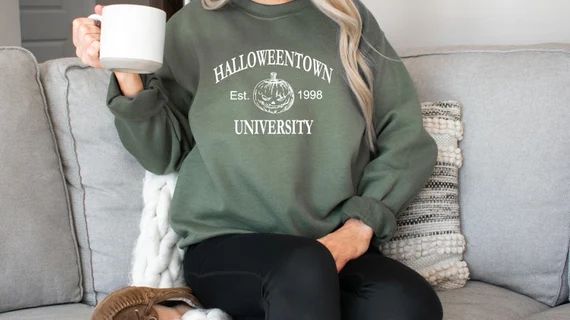 Halloweentown University Crewneck Sweatshirt Funny Halloween - Etsy | Etsy (US)