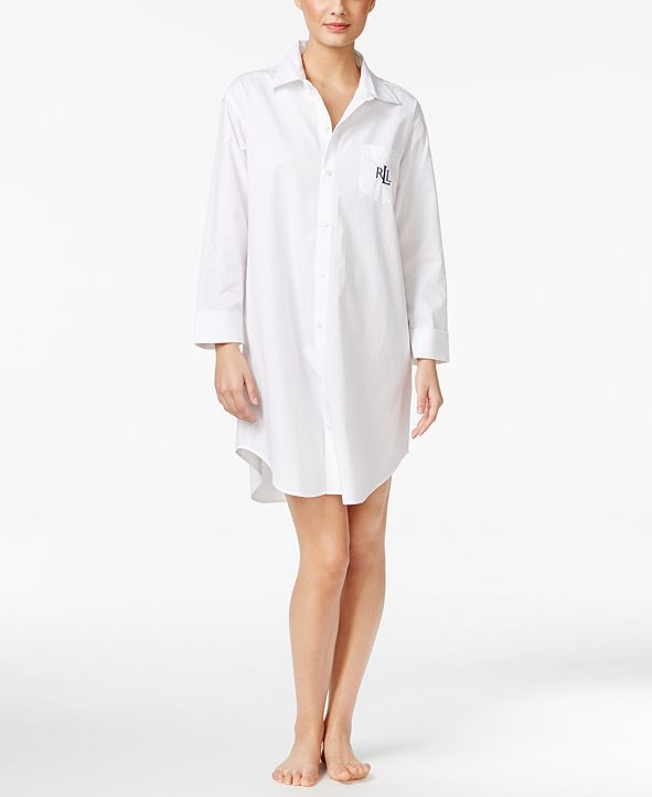 Roll-Cuff Sleepshirt Nightgown | Macys (US)