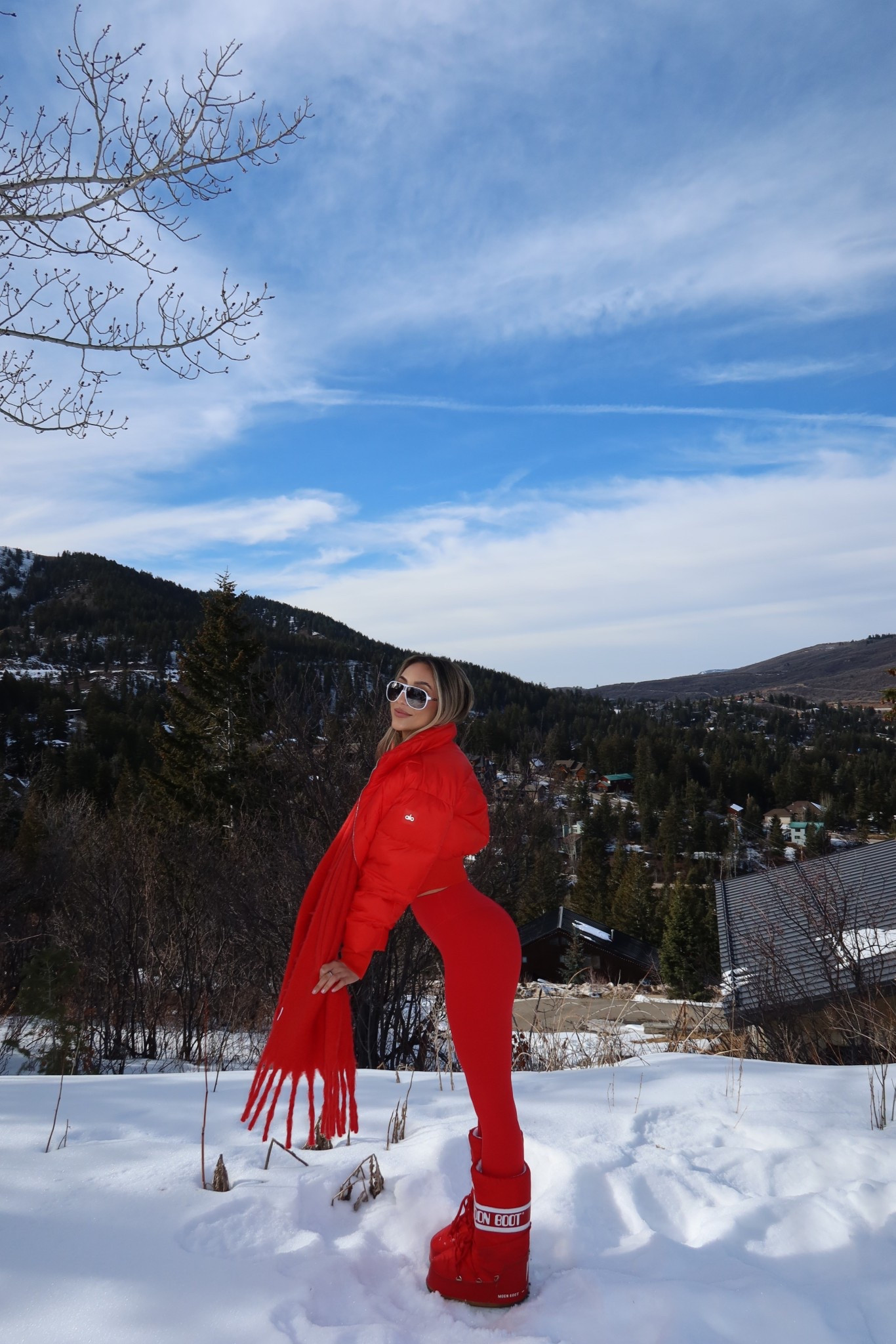 Red ski outfit, moon boots outfit, moon boots, ski fit 

#LTKfitnessgoals #LTKgrwm #LTKTravel